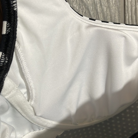 Lands’ End Black and White Polka Dot Square Neck Tankini‎ Top Size 2 NWT - Picture 5 of 7